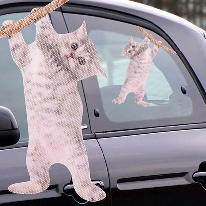 Rit Met Hangende Kat - Raamsticker "Kat"