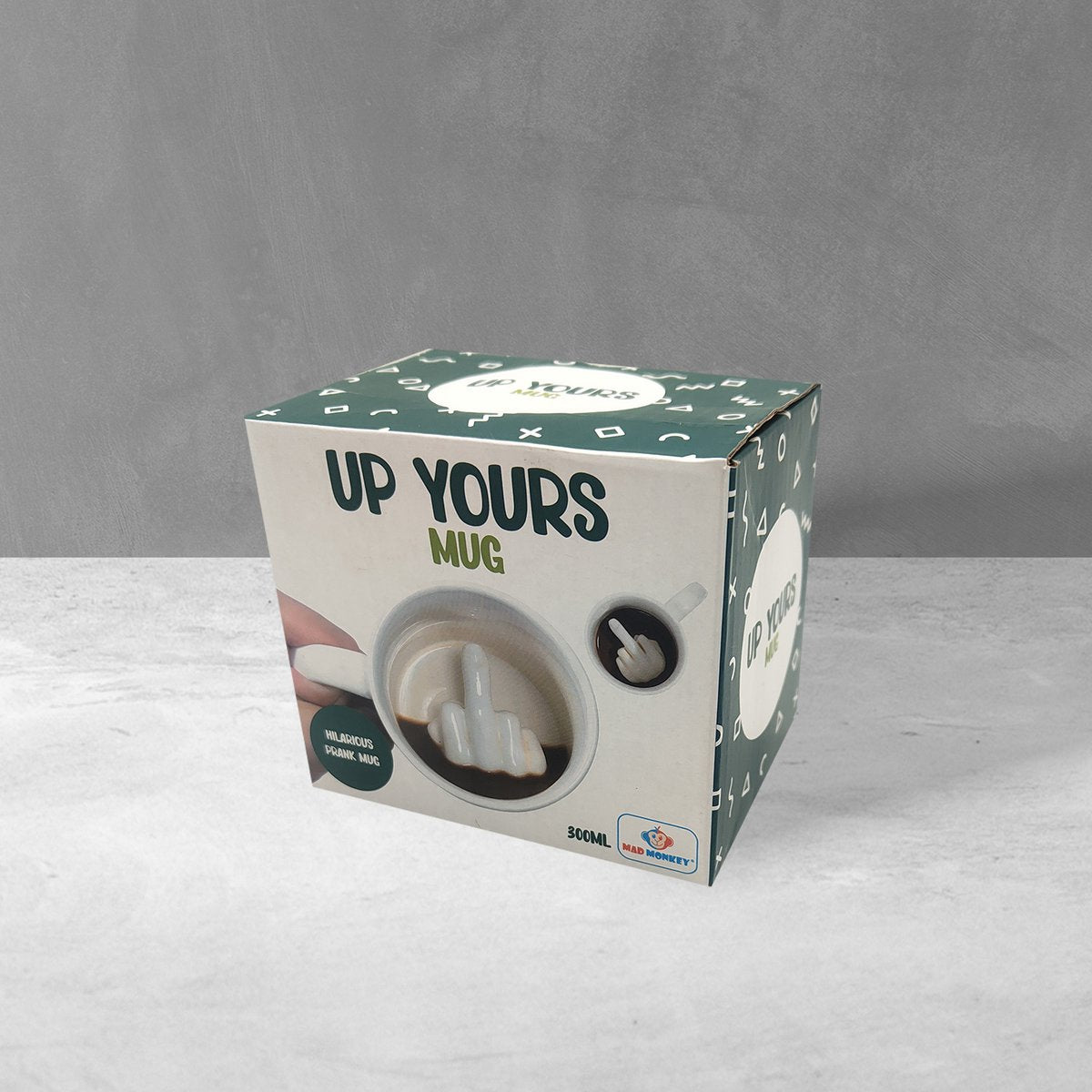 Mad Monkey -Mug "UP YOURS"