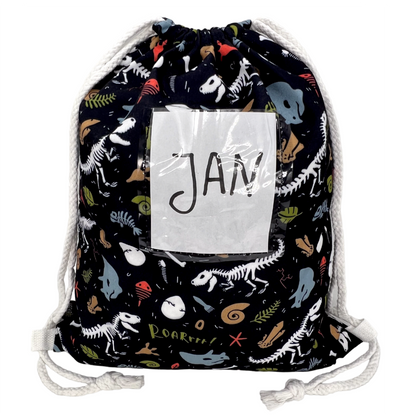 Gymnastiek voor kinderen Dino Skeleton Bag