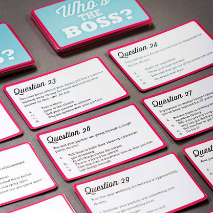 Kaartquiz "Wie is de baas"