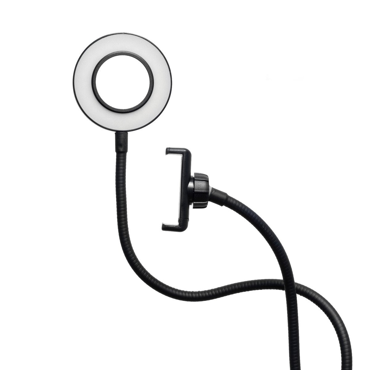 Vlogging Light - LED Selfie Ring Light met Smartphone Houder