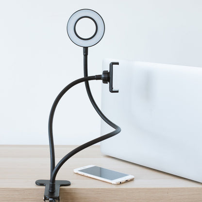 Vlogging Light - LED Selfie Ring Light met Smartphone Houder