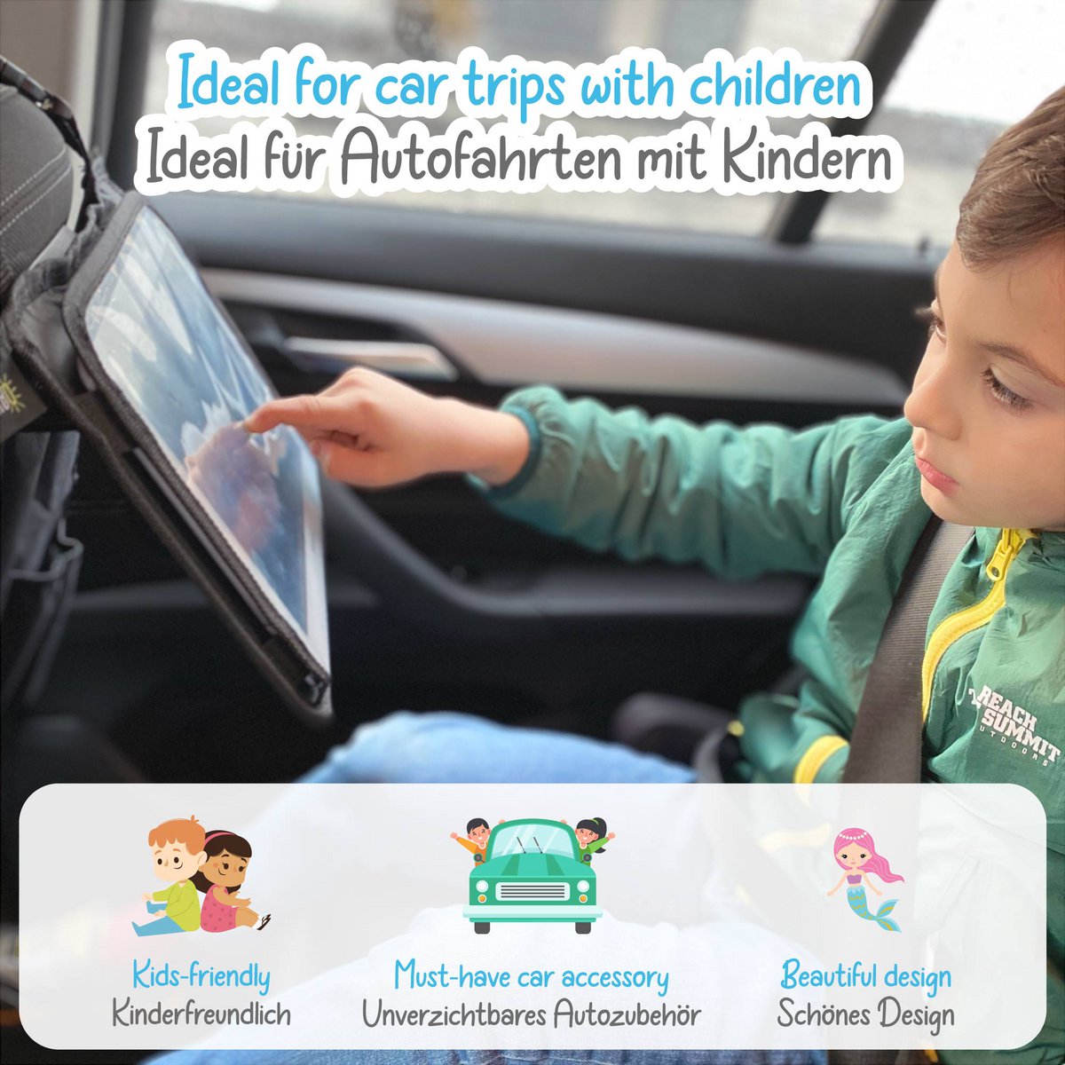 Wedertoel van de auto achterstoel - Mermaid