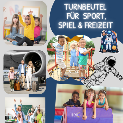 Gym Bag Astronaut voor kinderen - Wit