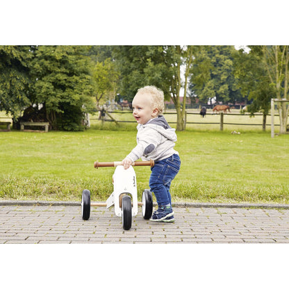 Mini driewieler "Charlie", wit/natuurlijk
