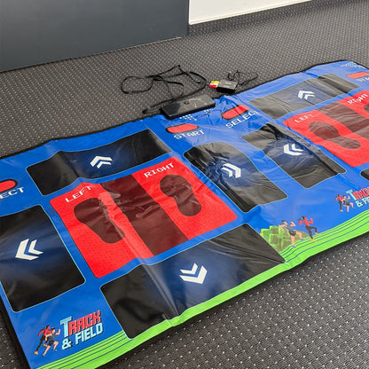 Mad Monkey - Retro Track and Field Mat voor 2 spelers inclusief 25x 8-bit games