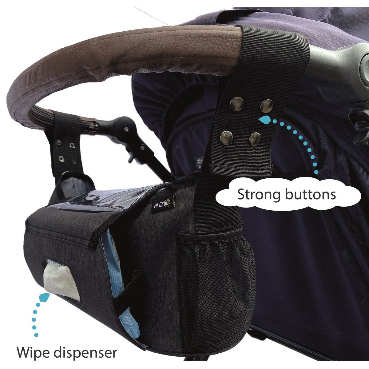 Baby Stroller Bag met een smartphonietas