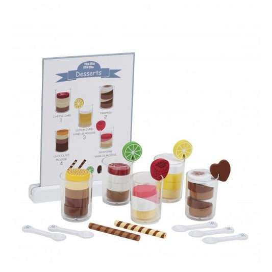 Desserts in een glas
