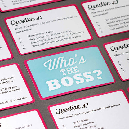 Kaartquiz "Wie is de baas"